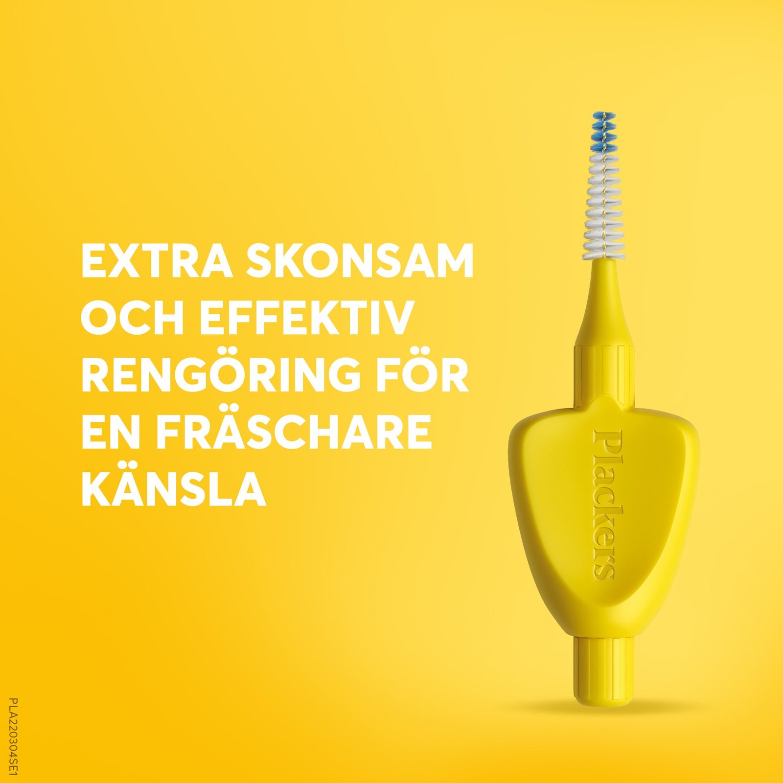 Plackers Gentle Brush Skonsam Mellanrumsborste Gul L (0,7 mm) 6 st