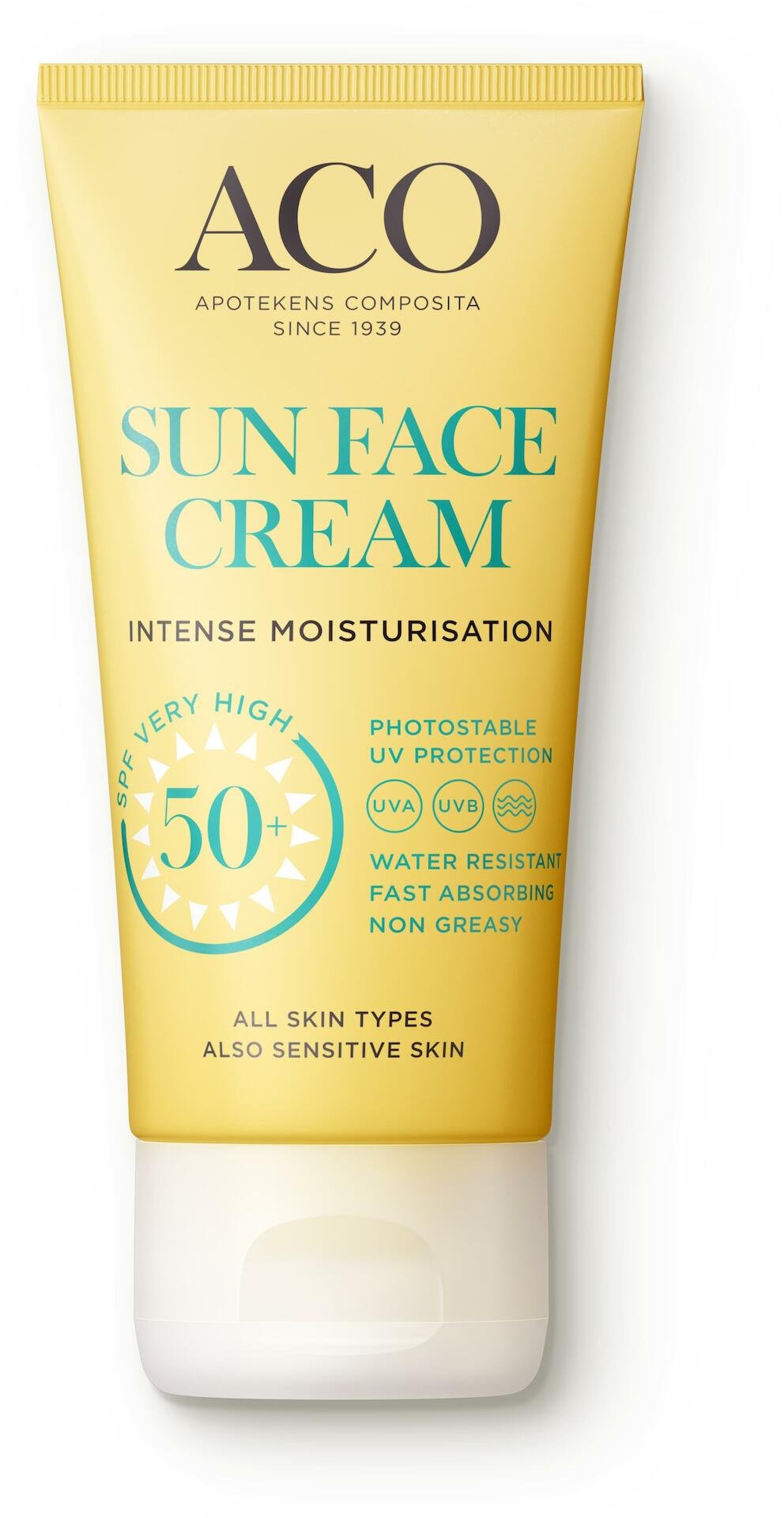 ACO Sun Face Cream SPF50+ Oparfymerad 50 ml