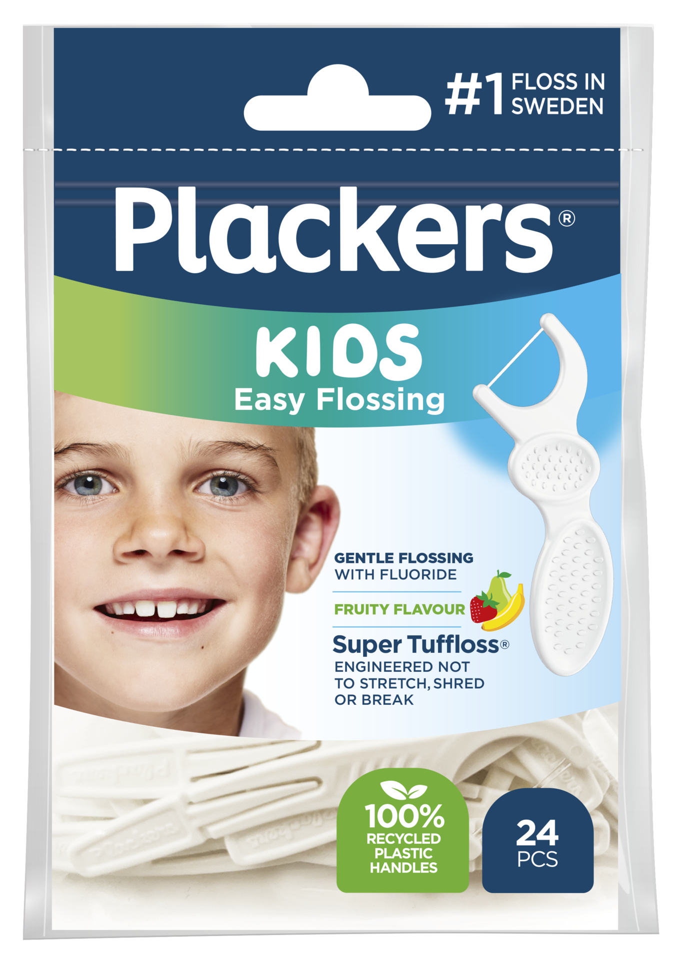 Plackers Kids Easy Flossing Tandtrådsbygel 24 st