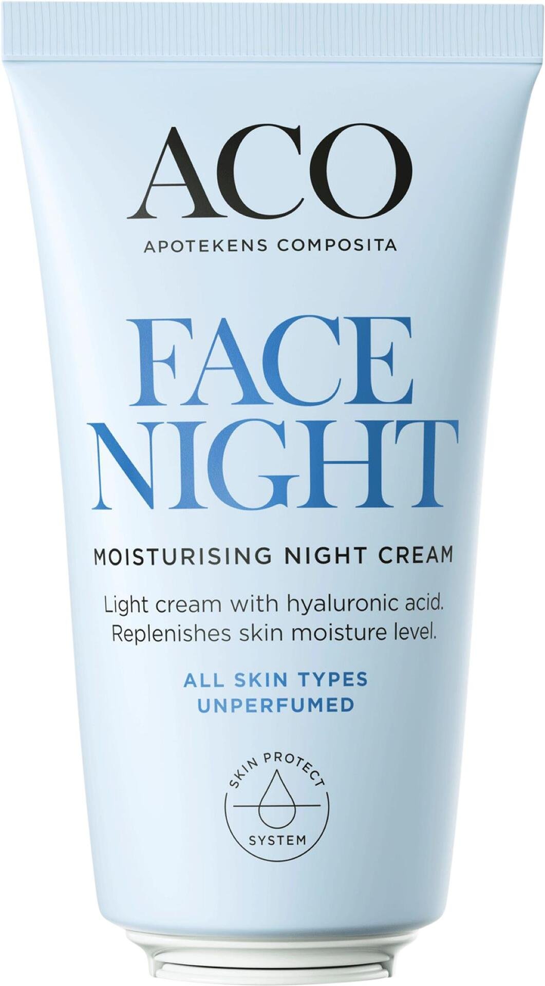 ACO Face Moisturising Night Cream Oparfymerad Nattkräm 50 ml