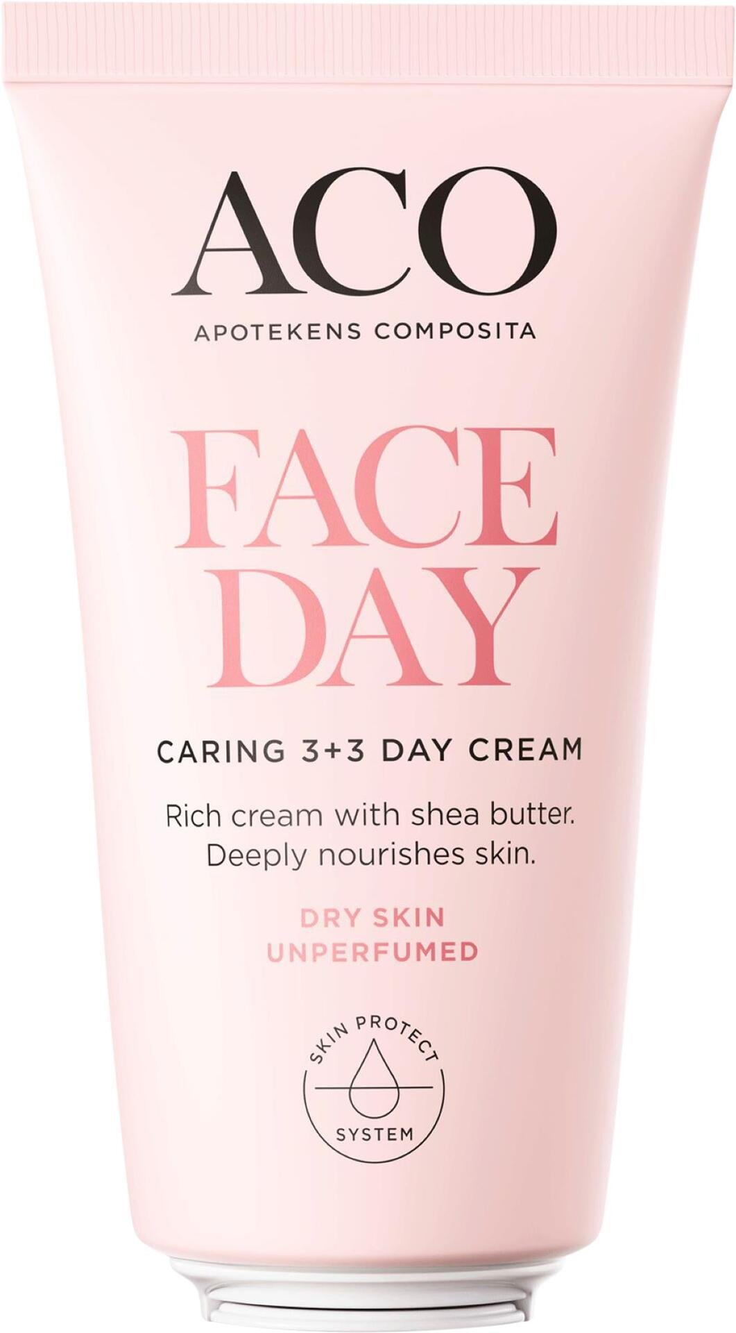 ACO Face Caring 3+3 Day Cream Oparfymerad Dagkräm 50 ml