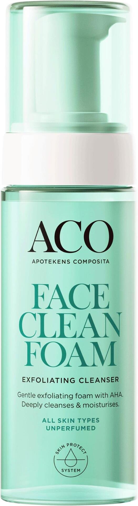 ACO Face Exfoliating Cleansing Foam med AHA Rengöringsmousse 150 ml