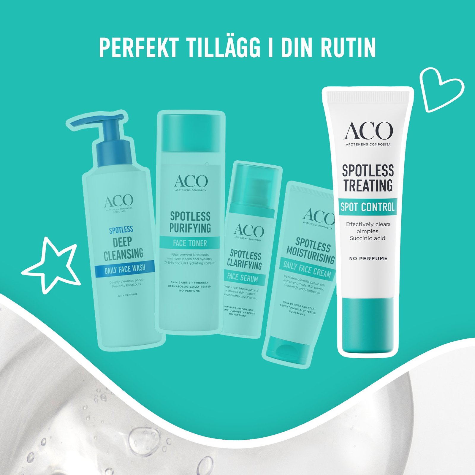 ACO Spotless Treating Spot Control Punktbehandling Finnar NP 10 ml