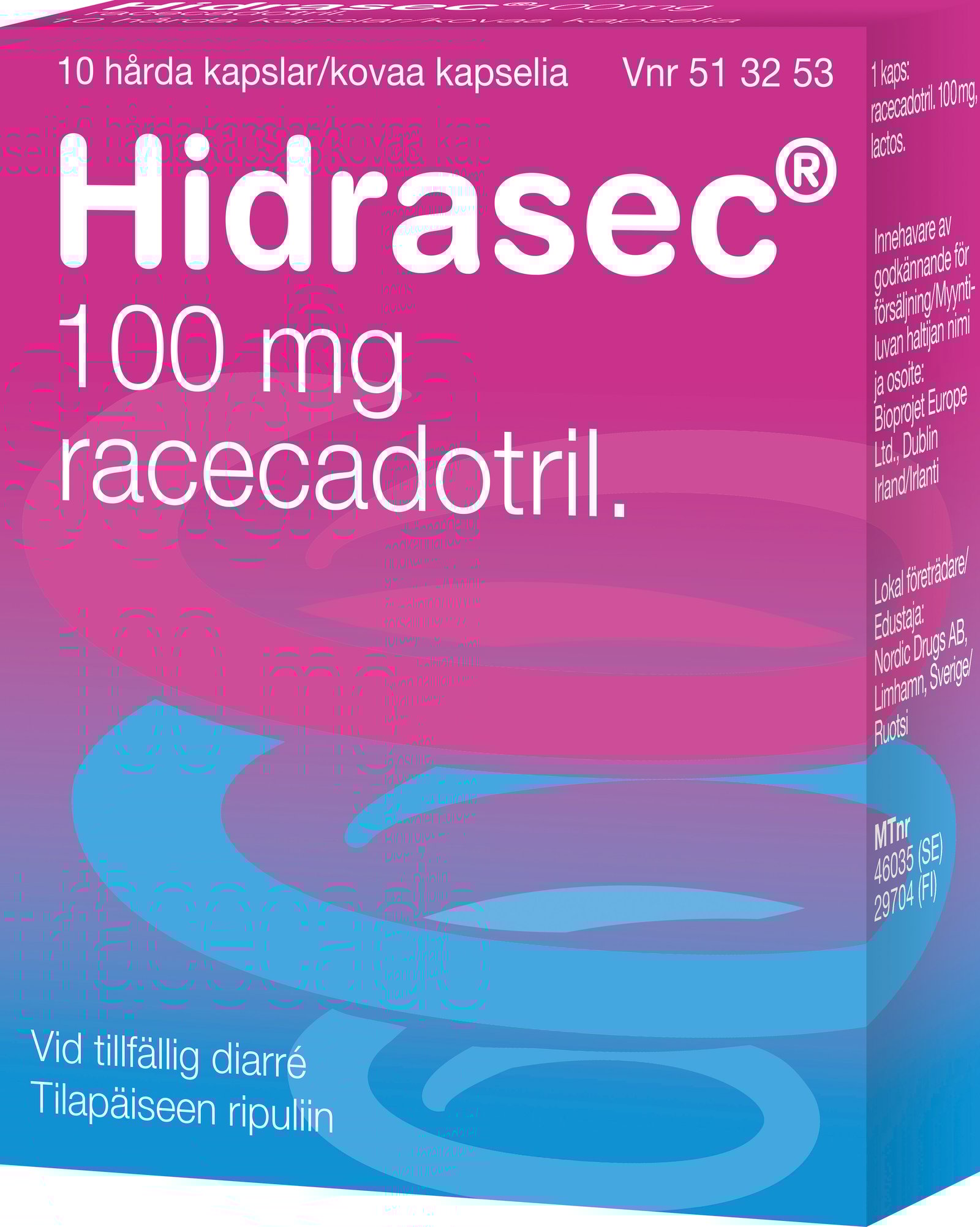 Hidrasec 100 mg Hårda Kapslar 10 st