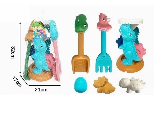 Suntoy Sandset 6 Delar Sandhjul Dinosaurie