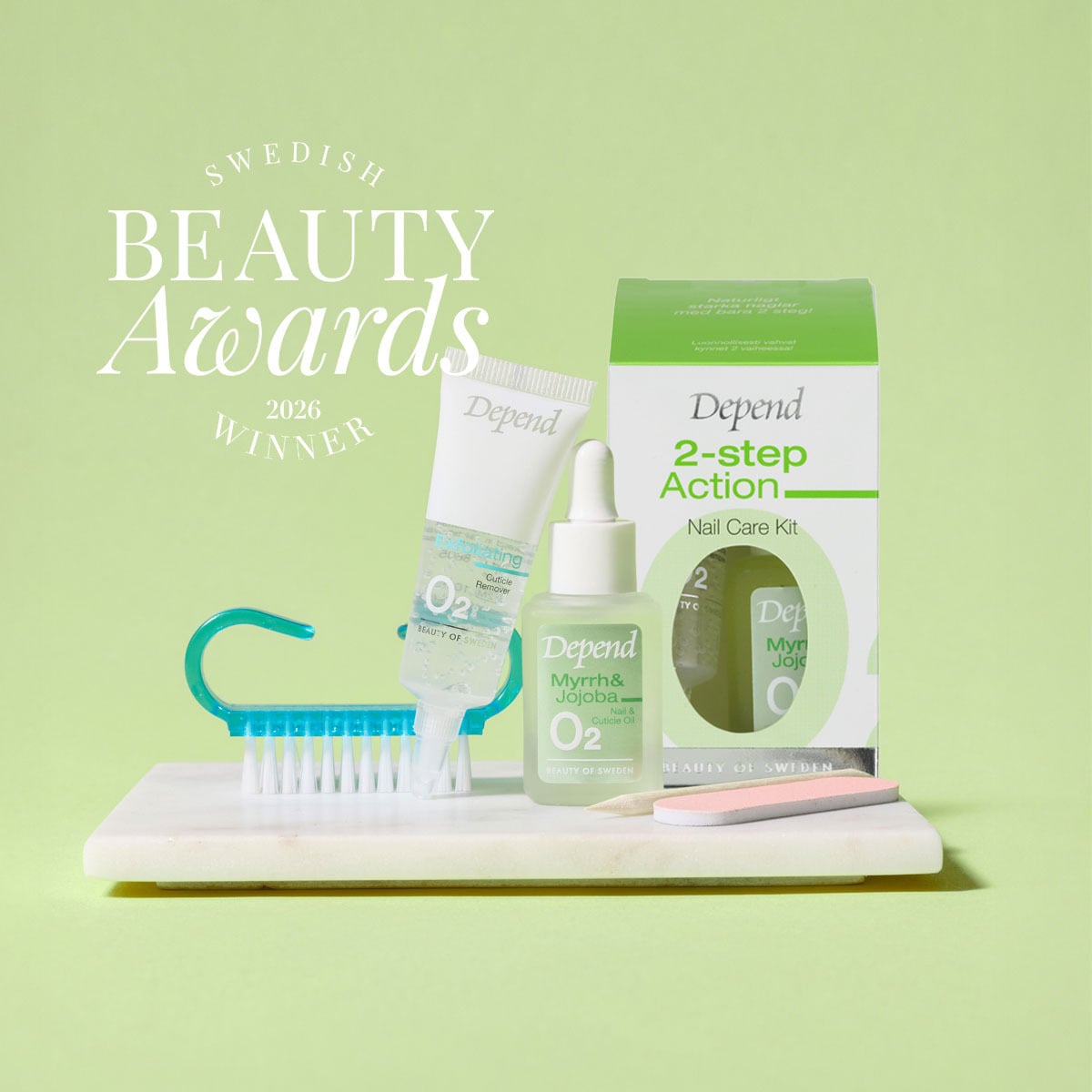 Depend 2 step Action Nail Care Kit 11 ml