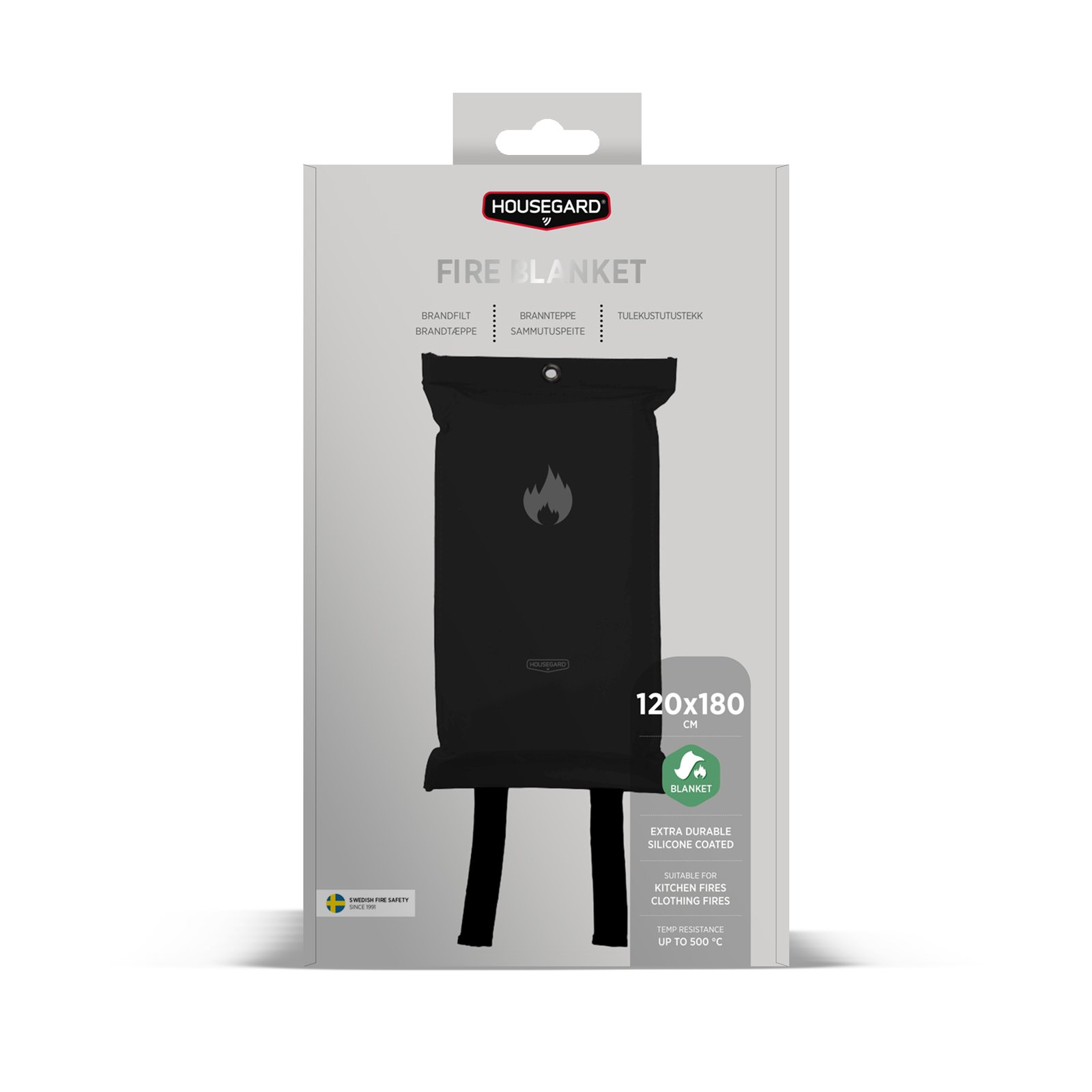 Housegard Brandfilt Svart 120 x 180 cm 1 st