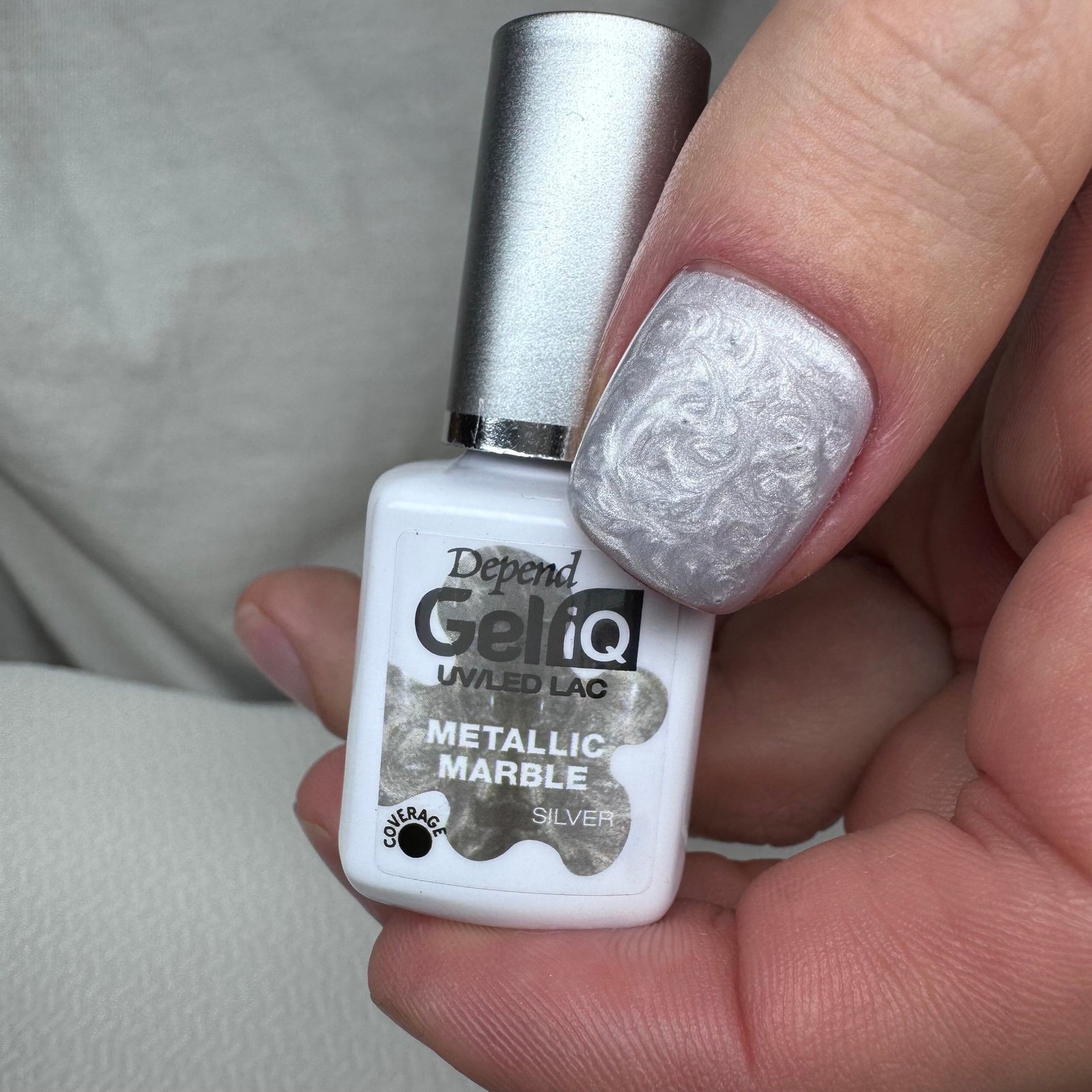 Depend Cosmetic Gel iQ Metallic Marble Silver