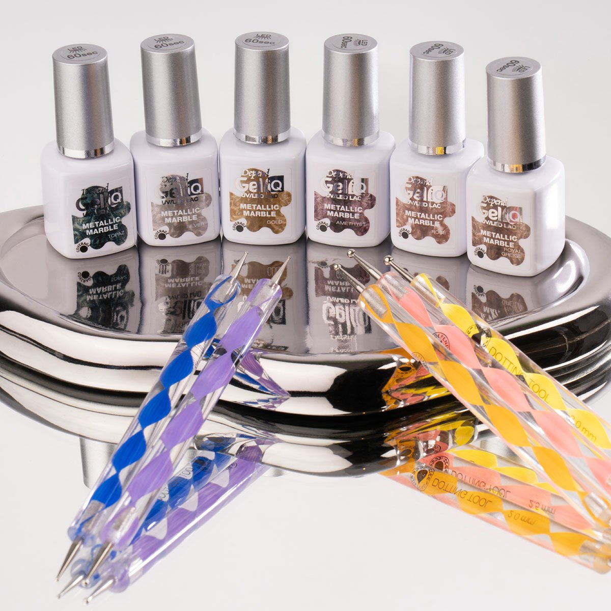 Depend Cosmetic Gel iQ Metallic Marble Silver