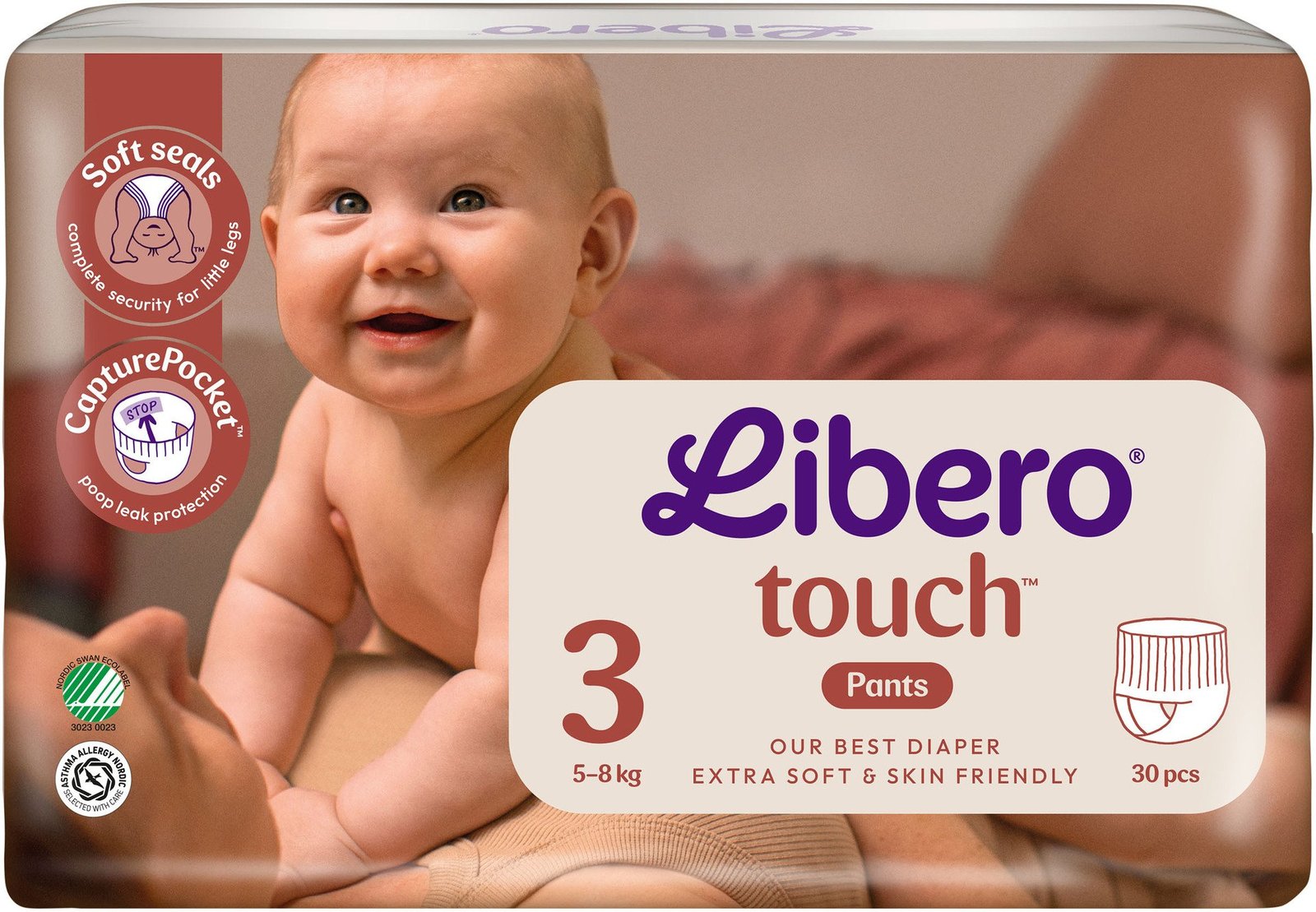 Libero Touch 3 Blöjor (5-8 kg) 30 st