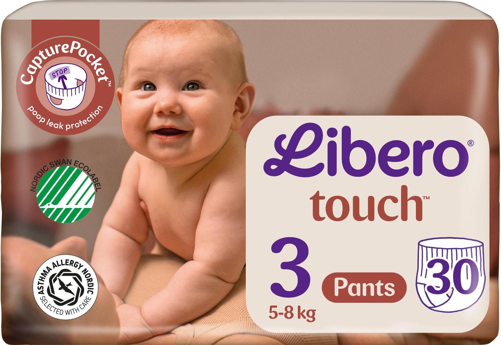 Libero Touch 3 Blöjor (5-8 kg) 30 st