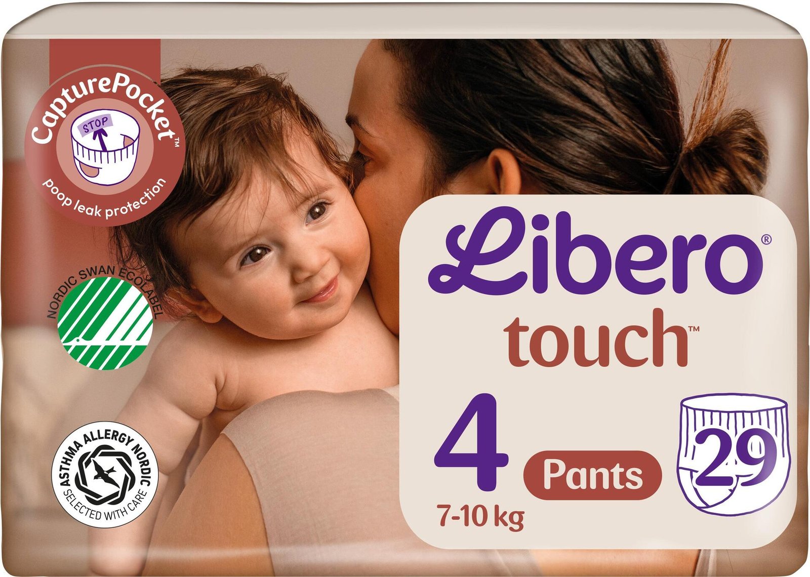 Libero Touch 4 Blöjor (7-10 kg) 29 st