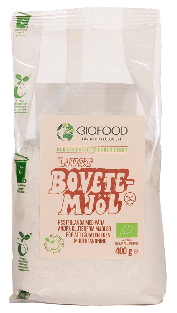 Biofood Bovetemjöl Ljust 400 g