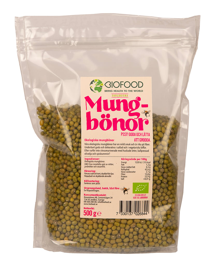 Biofood Mungbönor 500 g