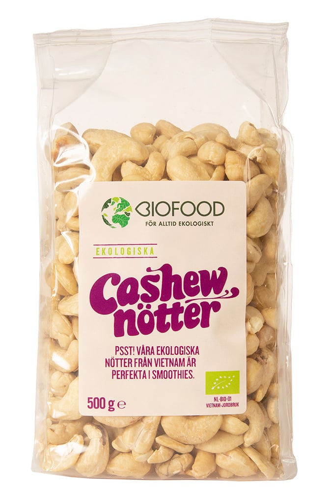 Biofood Cashewnötter 500 g