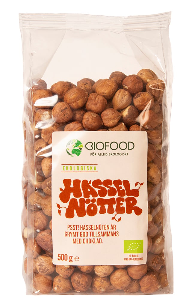 Biofood Hasselnötter 500 g