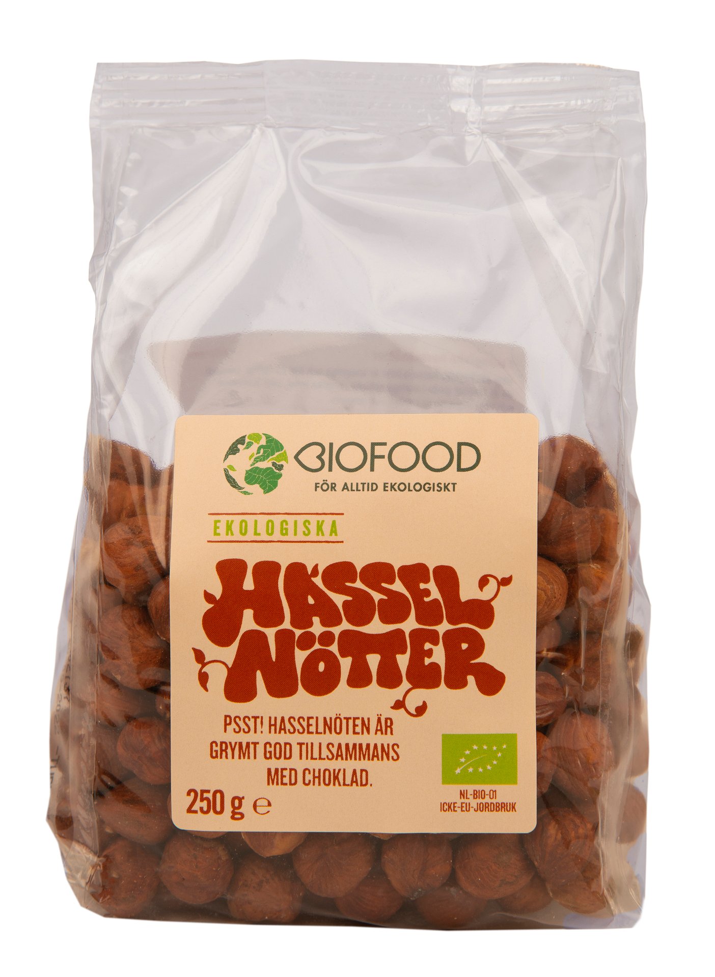 Biofood Hasselnötter 250g