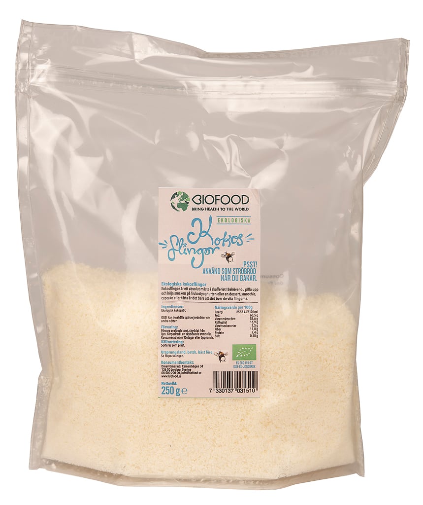 Biofood Kokosflingor 250 g