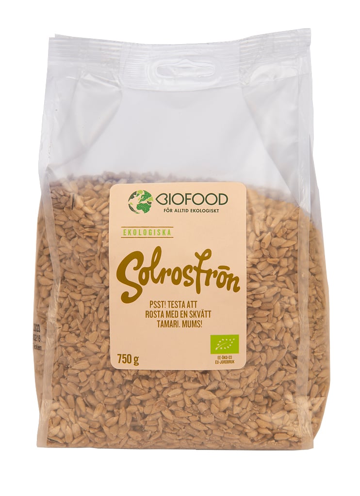 Biofood Solrosfrön 750 g