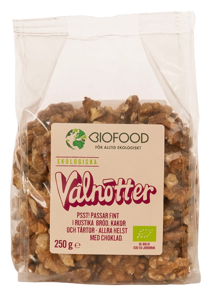 Biofood Valnötter Halvor 250 g