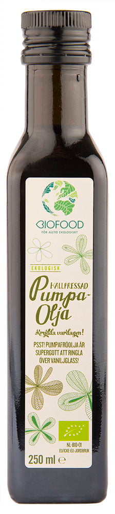 Biofood Pumpafröolja Kallpressad 250 ml