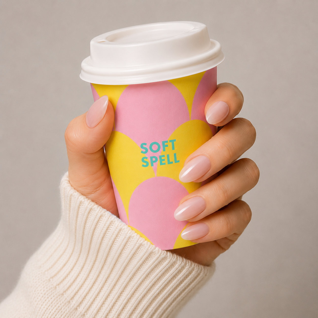 Soft Spell PRESS ON NAILS - MILKY FRENCH 24 st