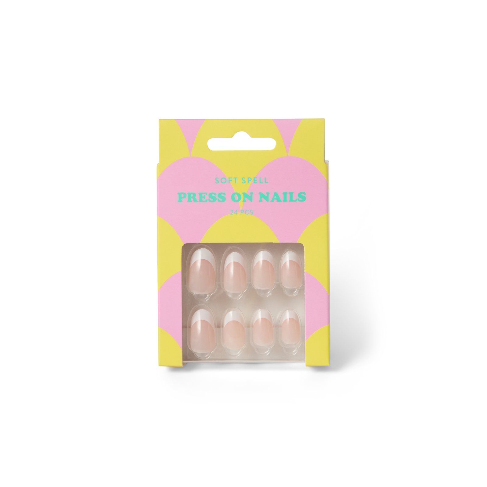 Soft Spell PRESS ON NAILS - CLASSIC FRENCH 24 st
