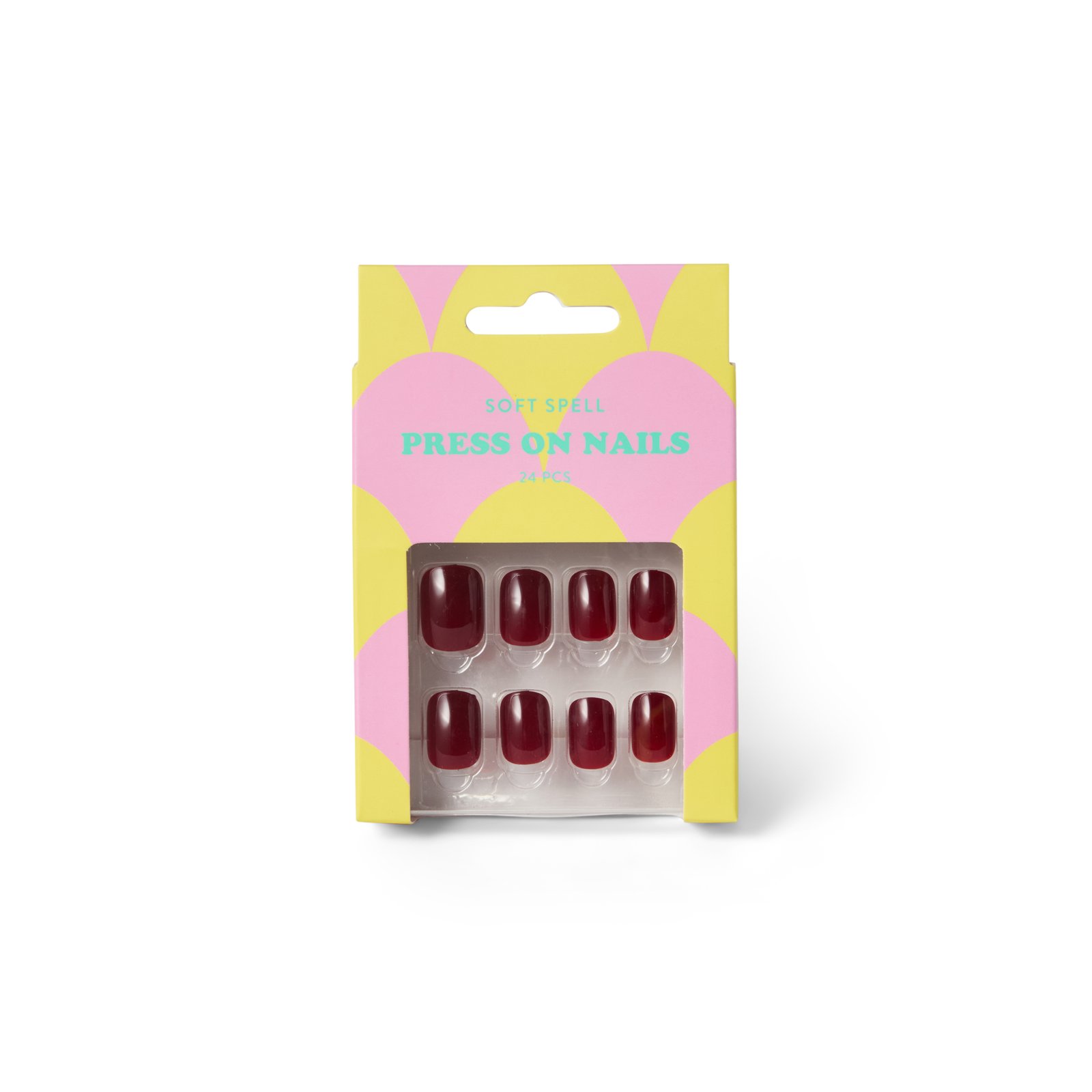 Soft Spell PRESS ON NAILS - CHERRY NOIR 24 st