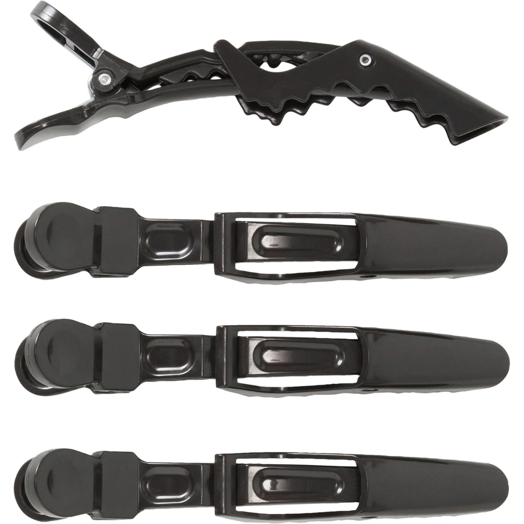 Soft Spell Hårklämmor Svart 4 st