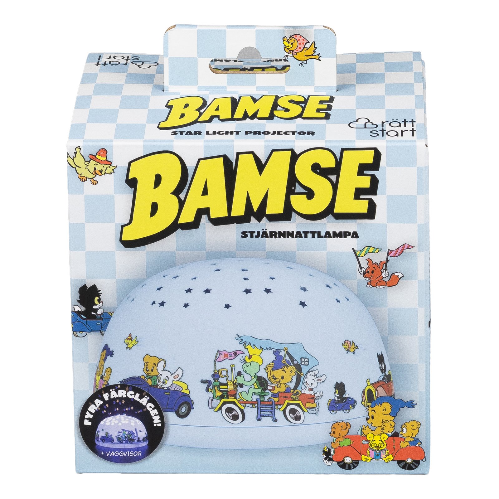 Rätt Start Bamse Nattlampa med Stjärnhimmel och Musik
