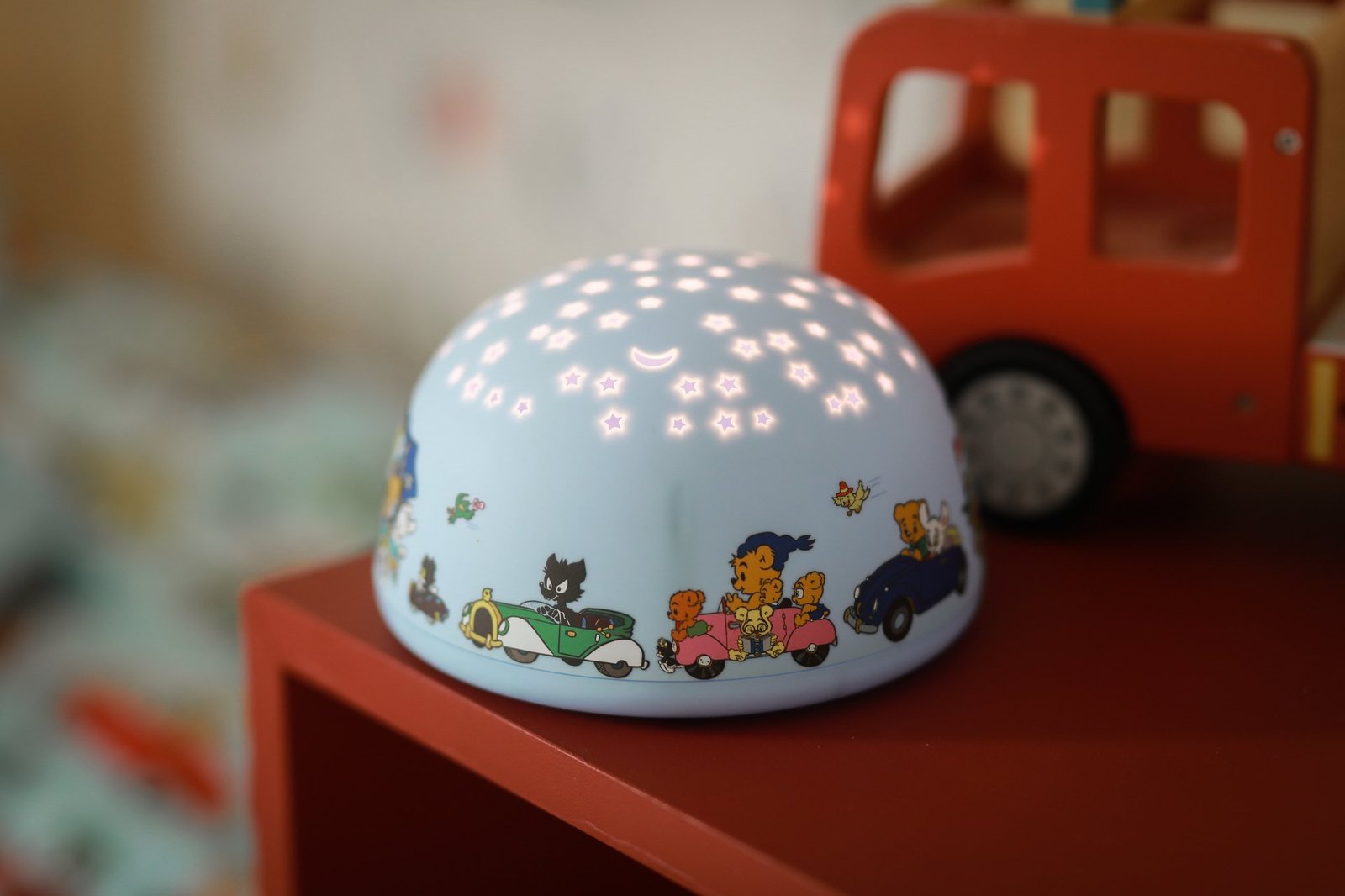 Rätt Start Bamse Nattlampa med Stjärnhimmel och Musik