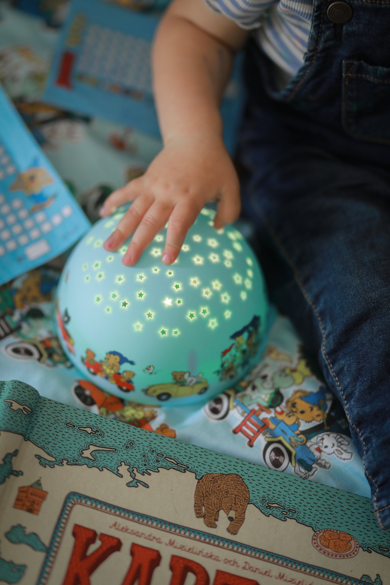 Rätt Start Bamse Nattlampa med Stjärnhimmel och Musik