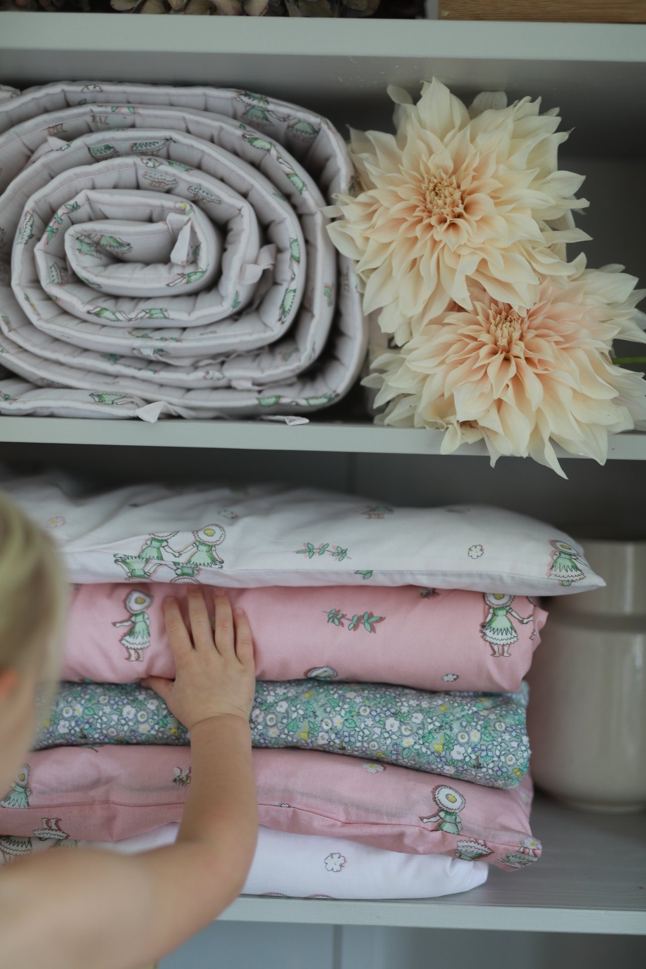Rätt Start Beskow Blomsterfesten Påslakanset Vagn/Vagga Rosa