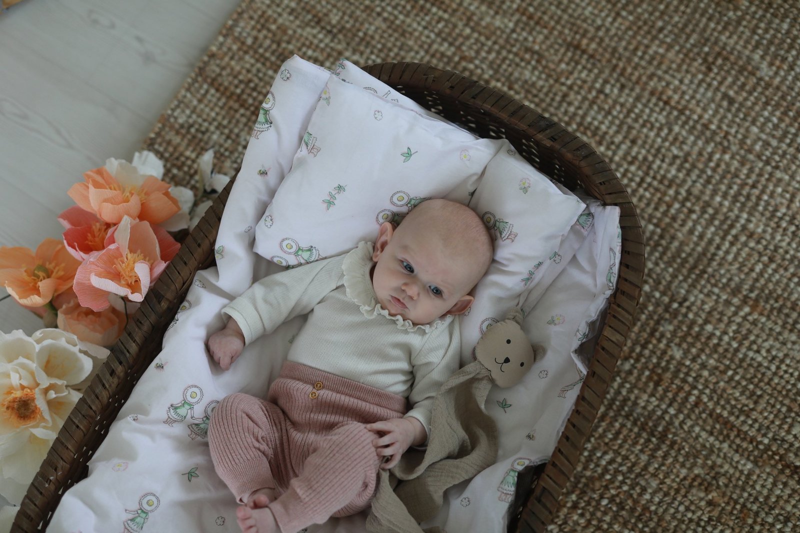 Rätt Start Beskow Blomsterfesten Påslakanset Vagn/Vagga Sand