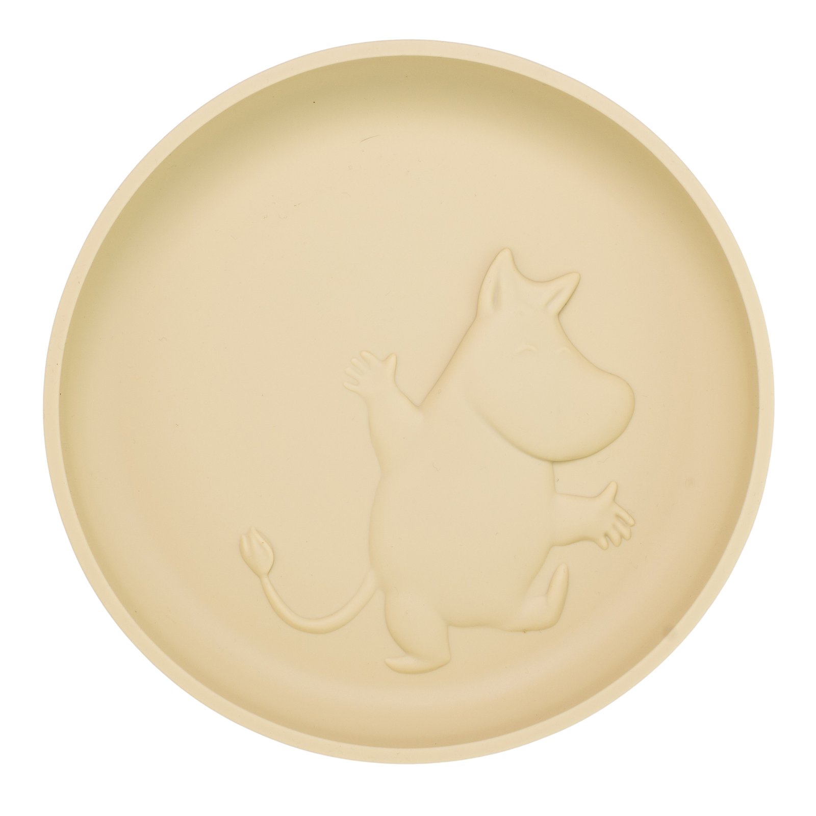 Rätt Start Mumin Silikon Tallrik med Sugkopp Latte Beige