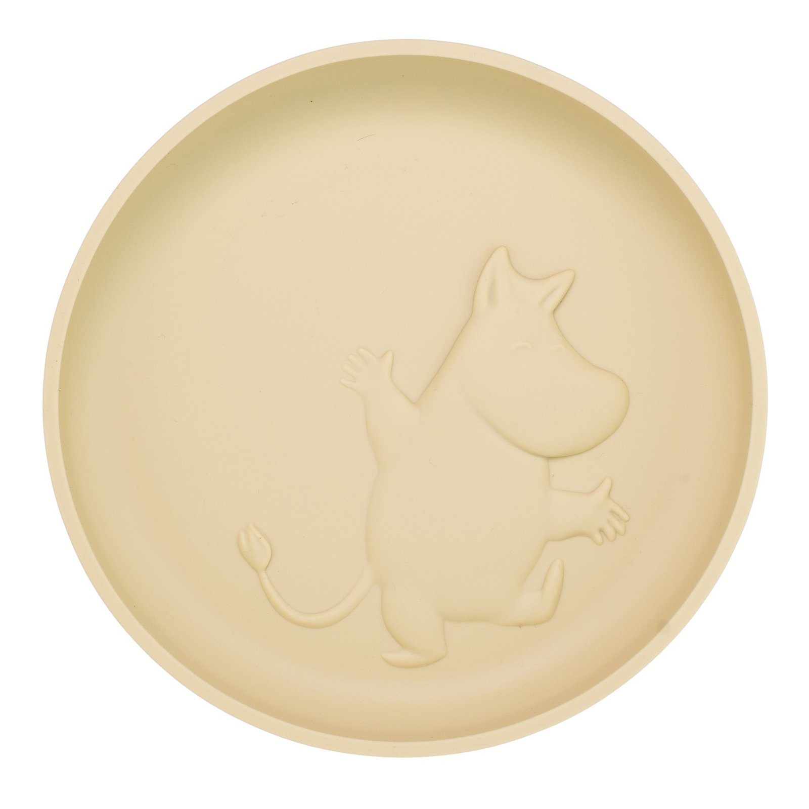 Rätt Start Mumin Silikon Tallrik med Sugkopp Latte Beige