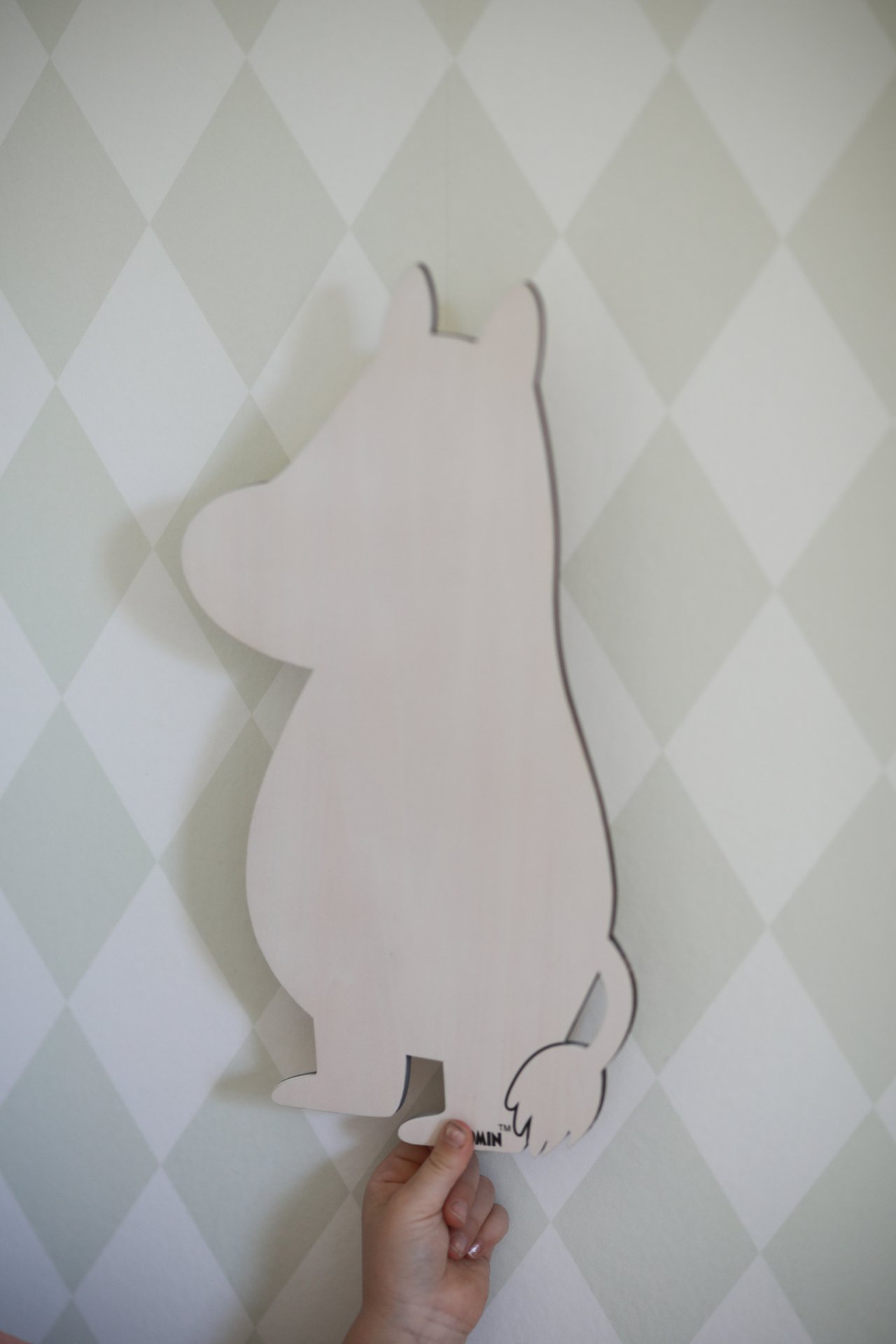 Rätt Start Muminlampa i Trä Vitbetsad