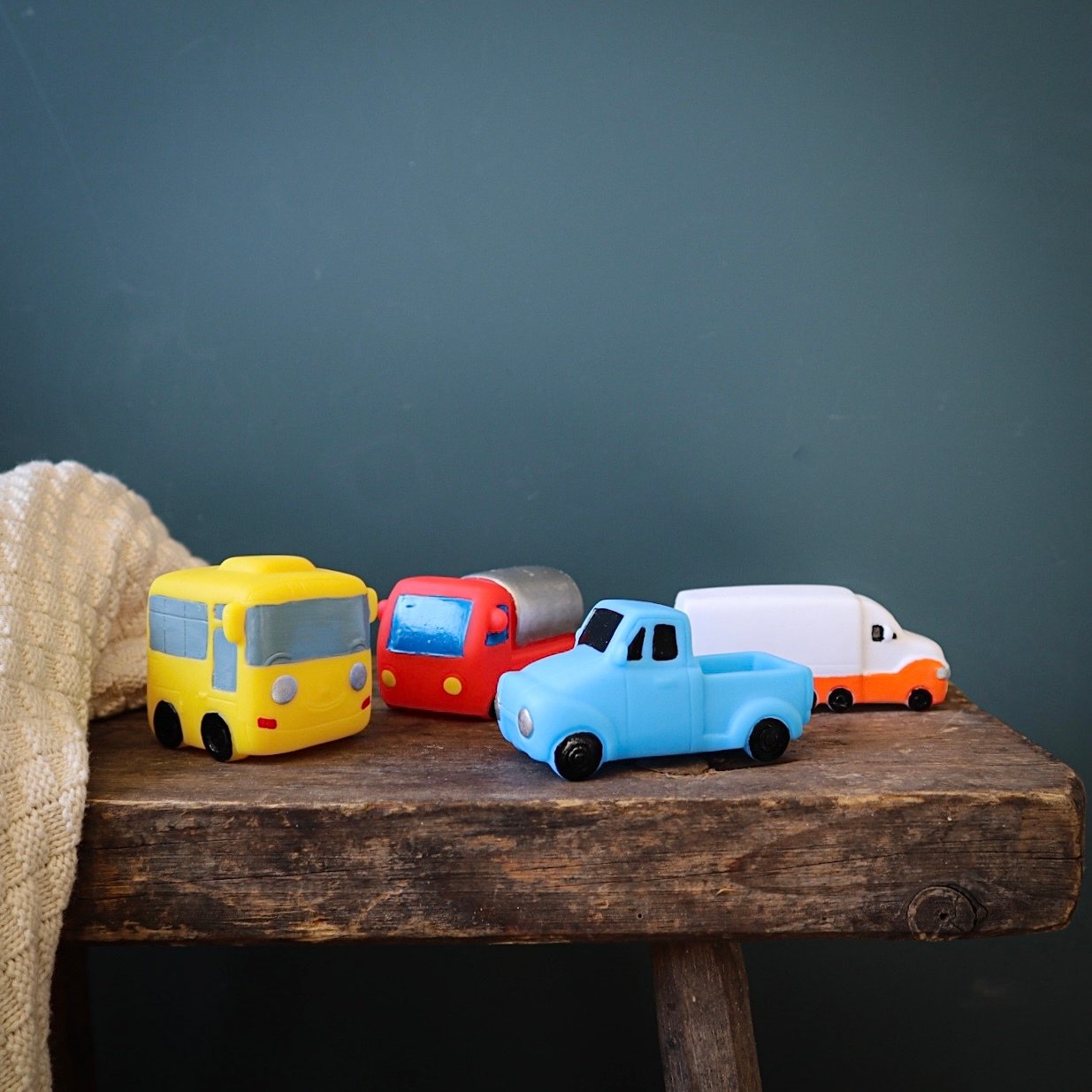 RÄTT START Badleksaker Bilar 4 st