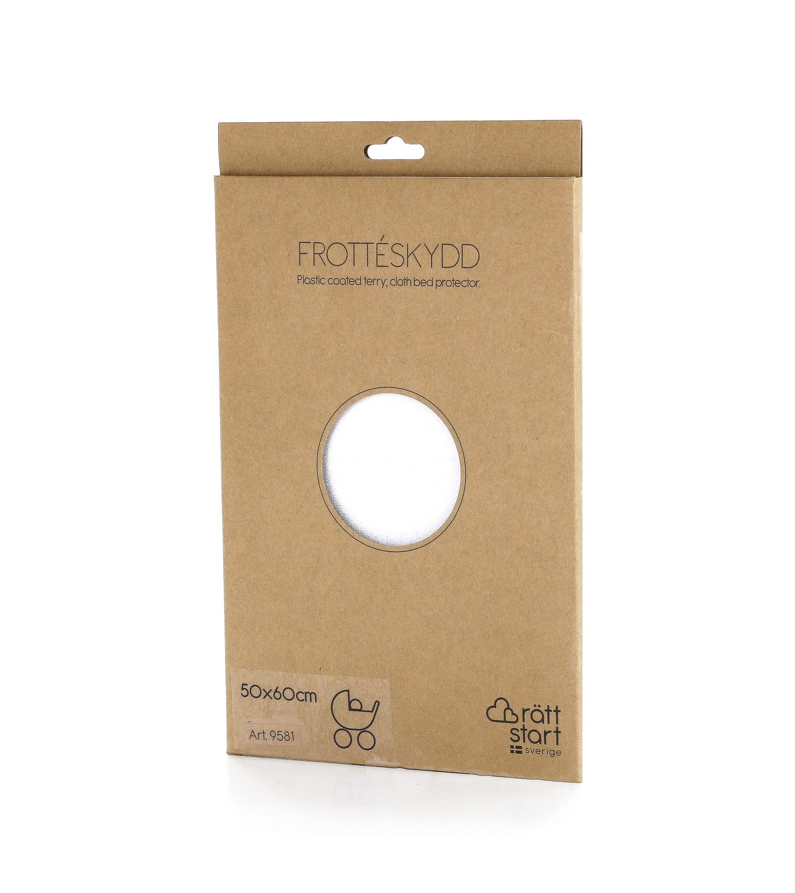 RÄTT START Bäddskydd Plastad Frotté 50 x 60 cm 1 st