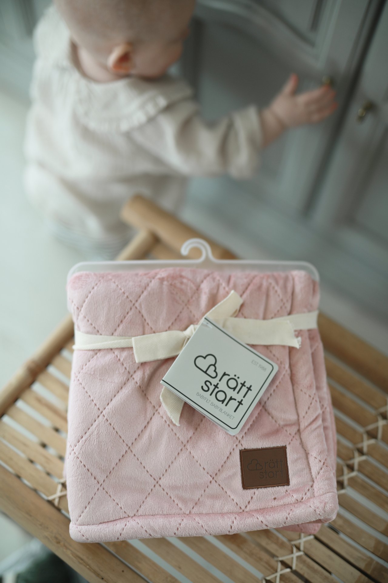 Rätt Start Rätt Start Quiltad Filt Rosa