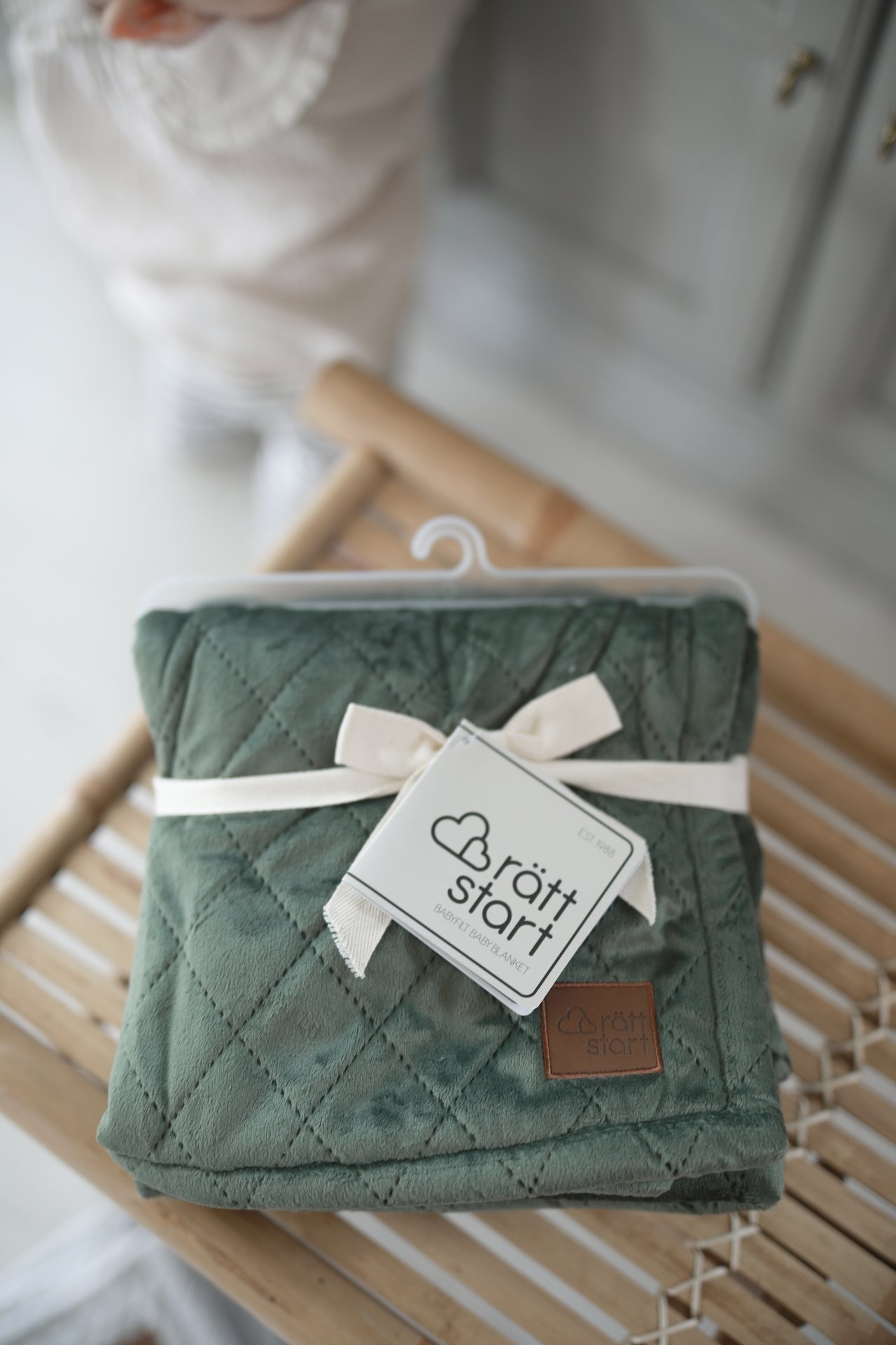 Rätt Start Rätt Start Quiltad Filt Grön