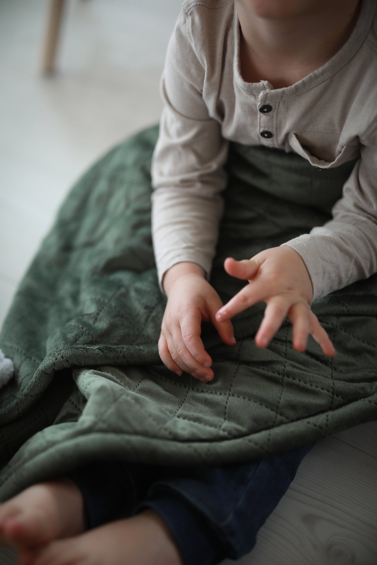 Rätt Start Rätt Start Quiltad Filt Grön