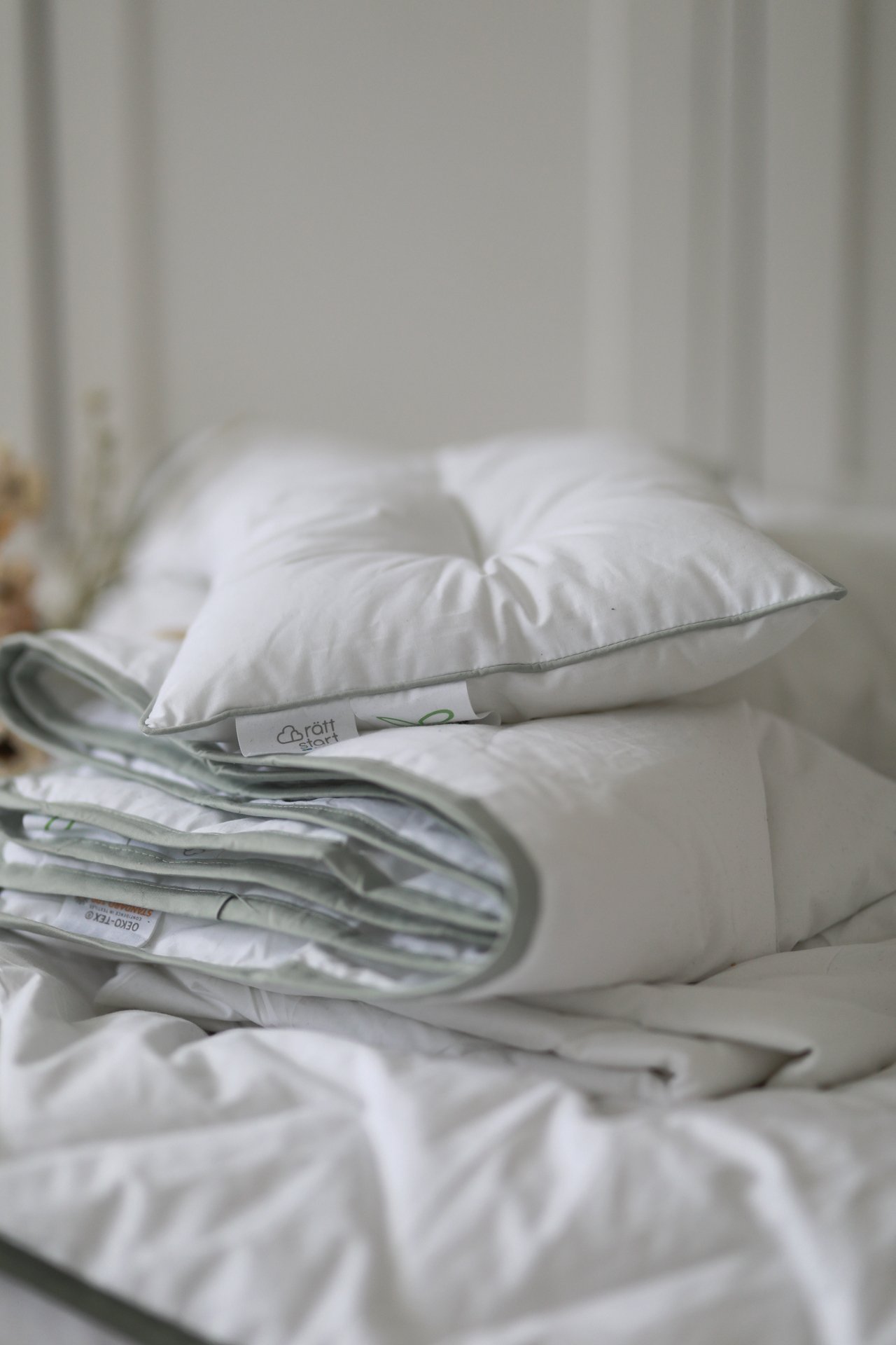 Rätt Start Tunt Täcke+Kudde Spjälsäng Ekologiskt