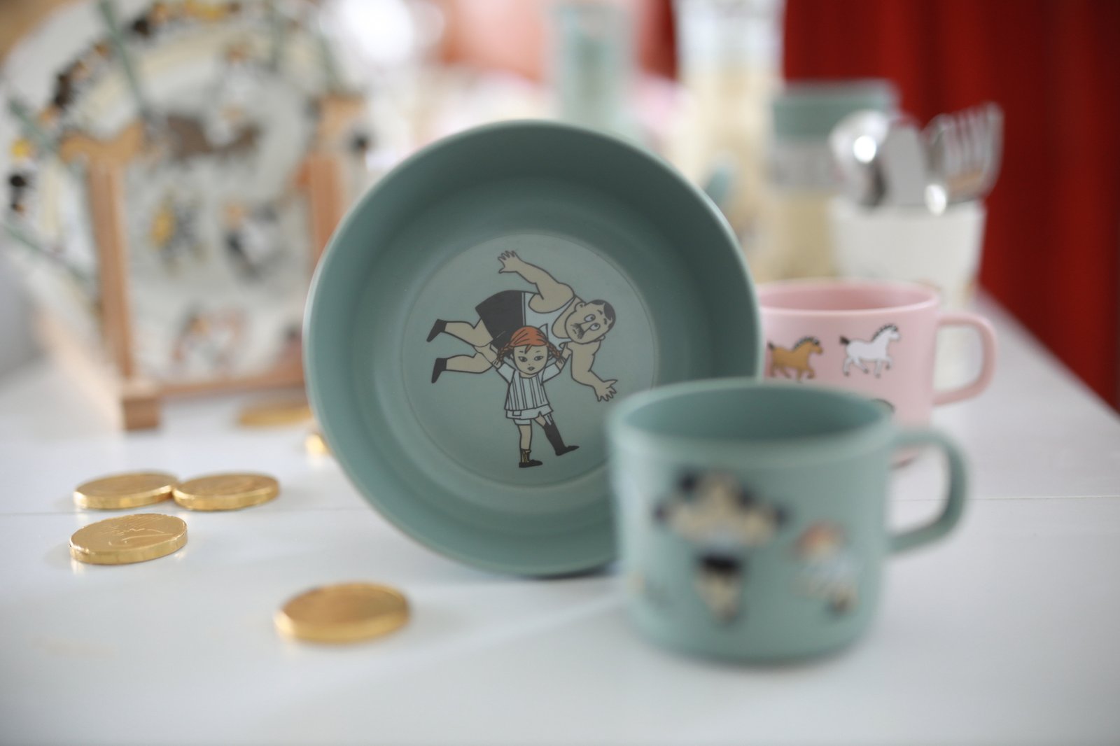 Rätt Start Pippi Cirkus Äta Grön 3 delar