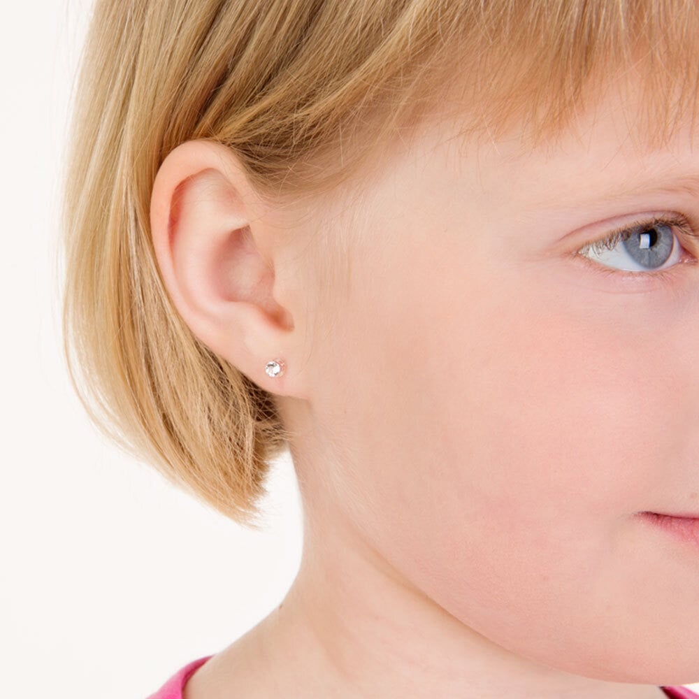 Blomdahl Örhängen MP 4 mm Crystal 1 par