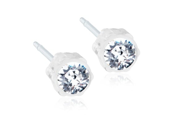 Blomdahl Örhängen MP 4 mm Crystal 1 par