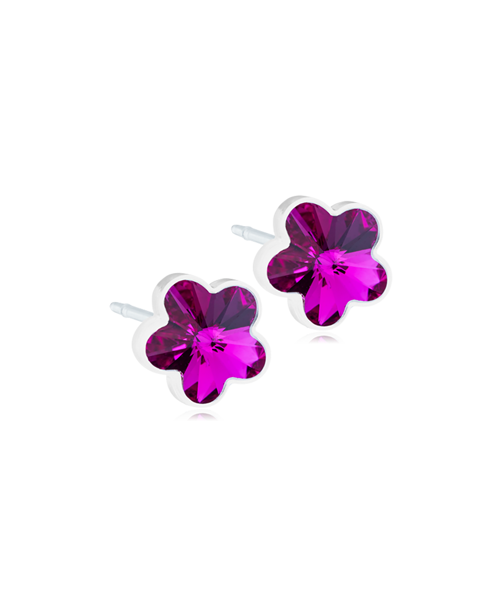 Blomdahl Örhängen MP 6 mm Flower Fuchsia 1 par