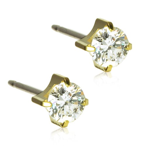 Blomdahl Örhängen GT Tiffany CZ White 5 mm 1 par