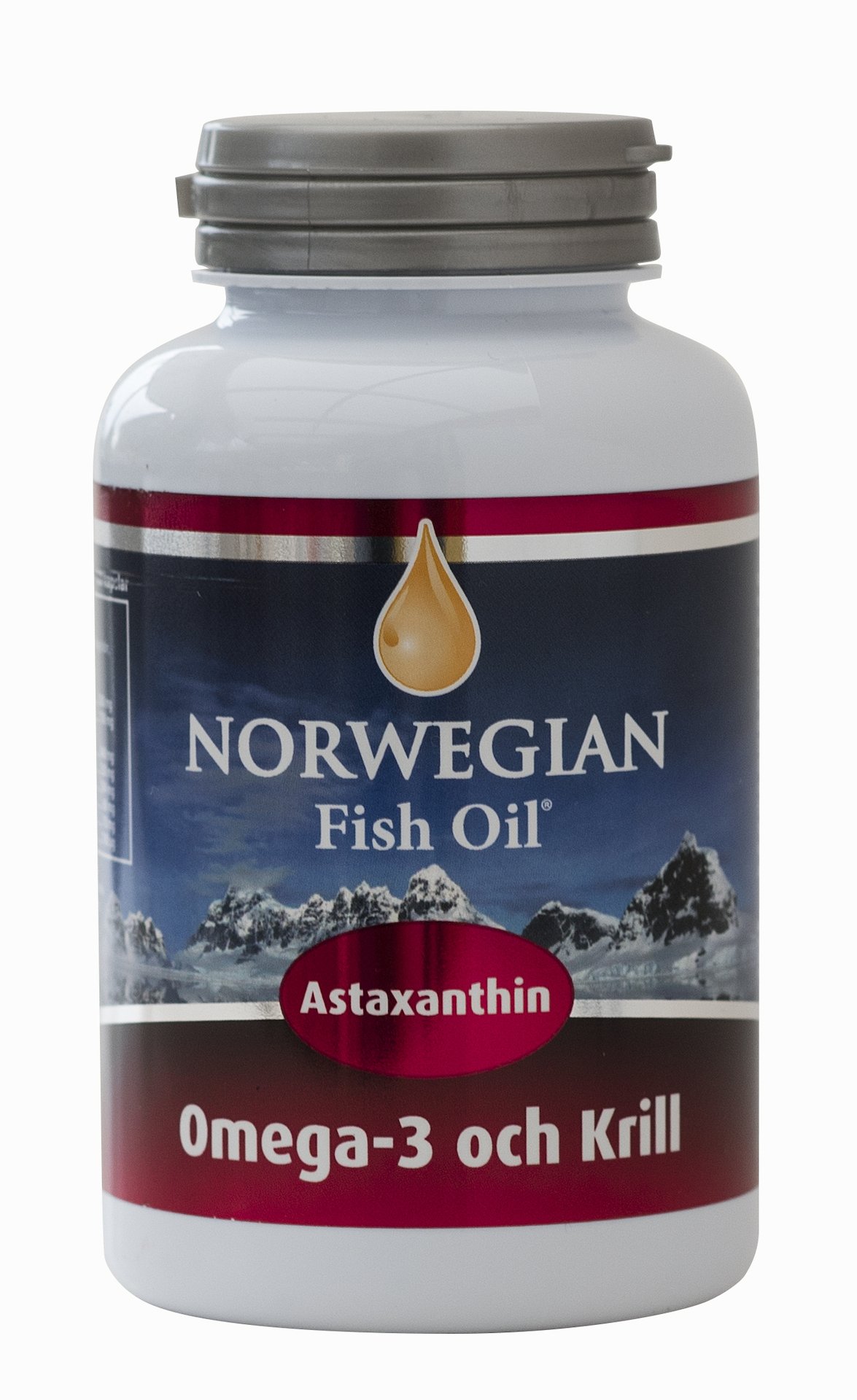 Biosan Norwegian Fish Oil Omega-3 och Krill 120 kapslar