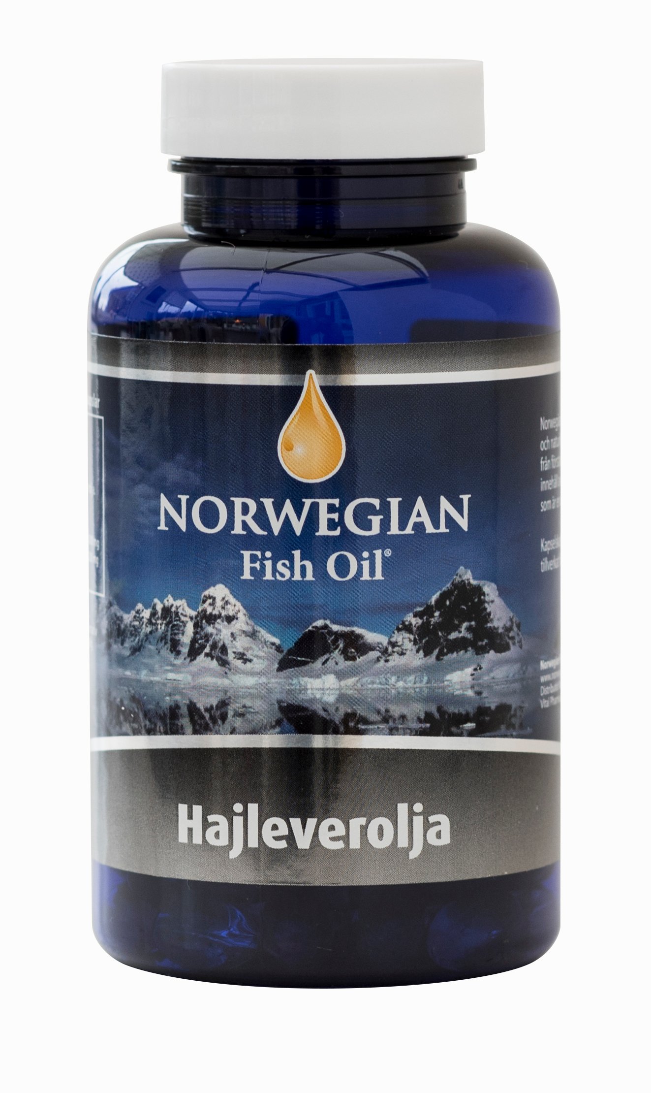 Biosan Norwegian Fish Oil Hajleverolja 120 kapslar